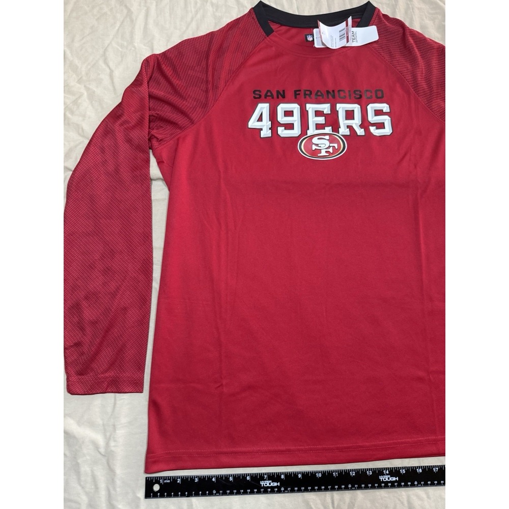 NFL Team Apparel Men's San Francisco 49ers Dri-Fit Long Sleeve Shirt, Size XL - Picture 2 of 16